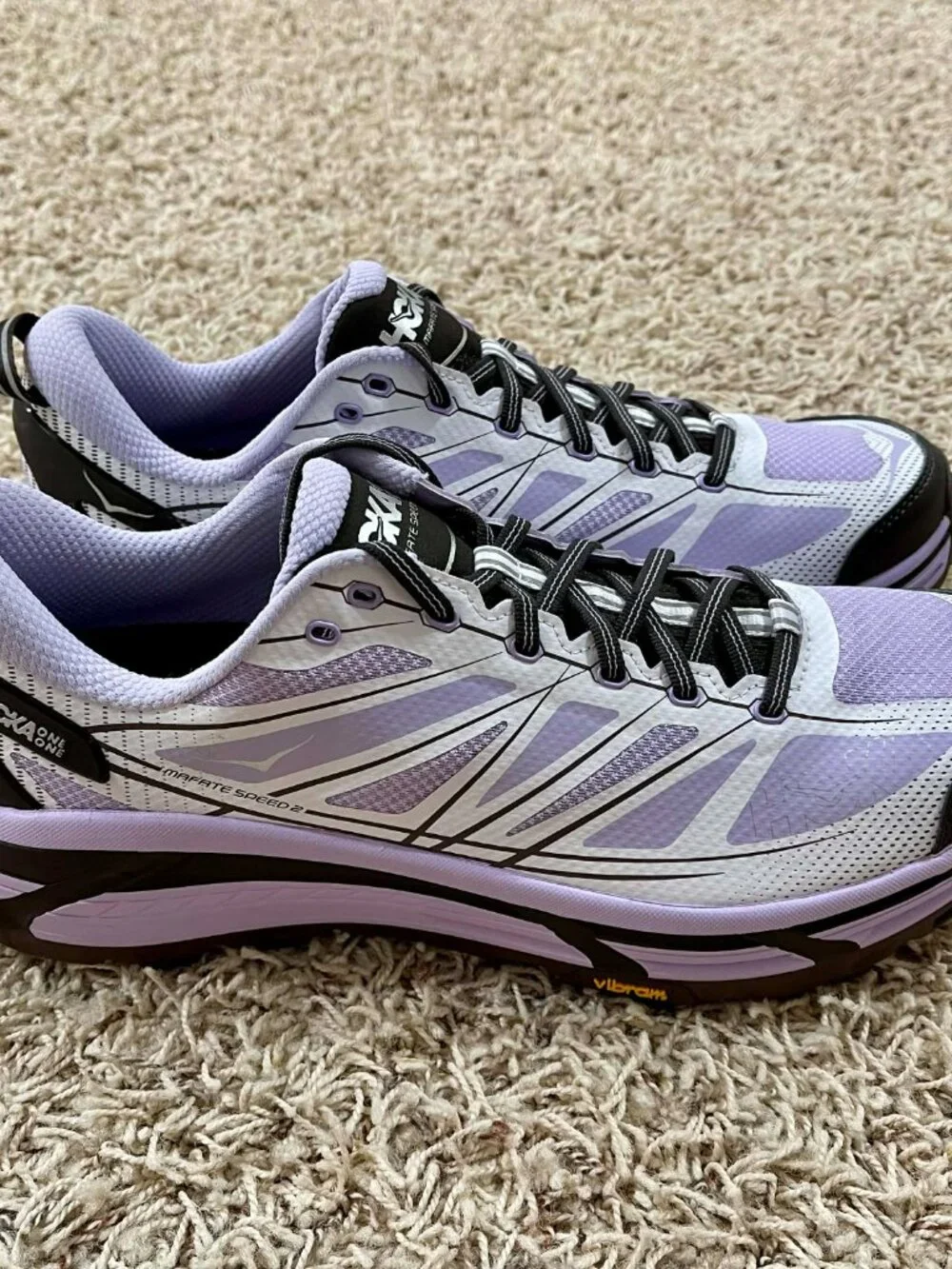 HOKA Mafate Speed 2 Running Trail Shoes Violet, Men’s size 13 / Women’s 14 (New)